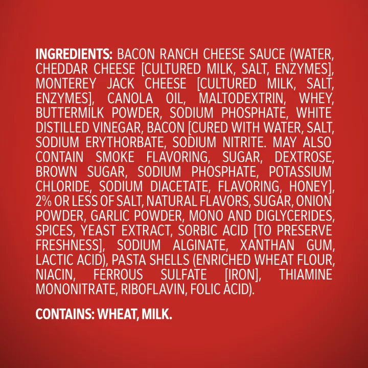Bacon Hidden Valley® Ranch Shells & Cheese