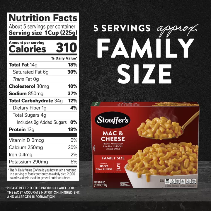 STOUFFER'S® Frozen Family Size Macaroni & Cheese