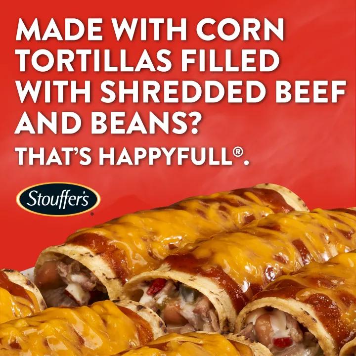 STOUFFER'S Frozen Meal Beef Enchilada Party Size Tray 57oz