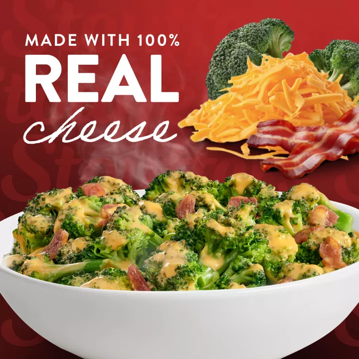 Cheesy Broccoli with Bacon Frozen Sides