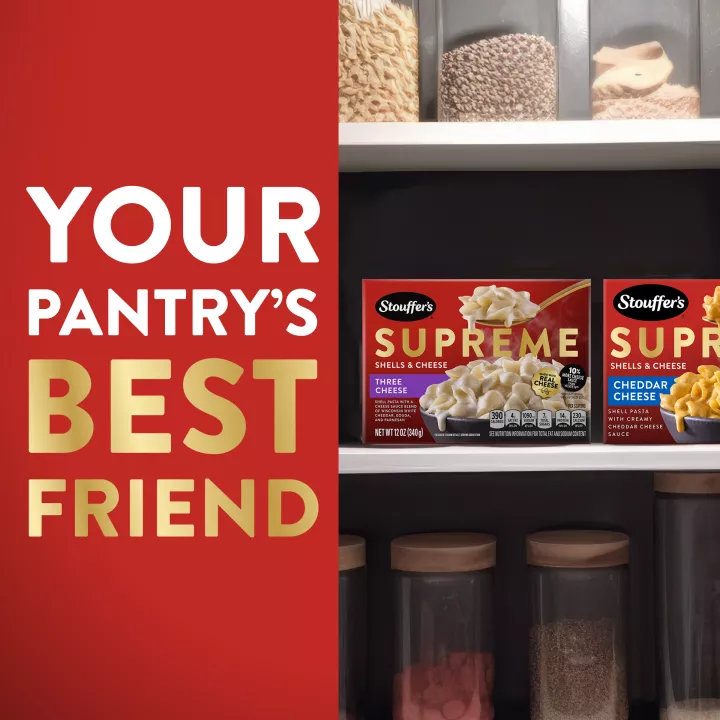 STOUFFERS THREE CHEESE SHELLS & CHEESE