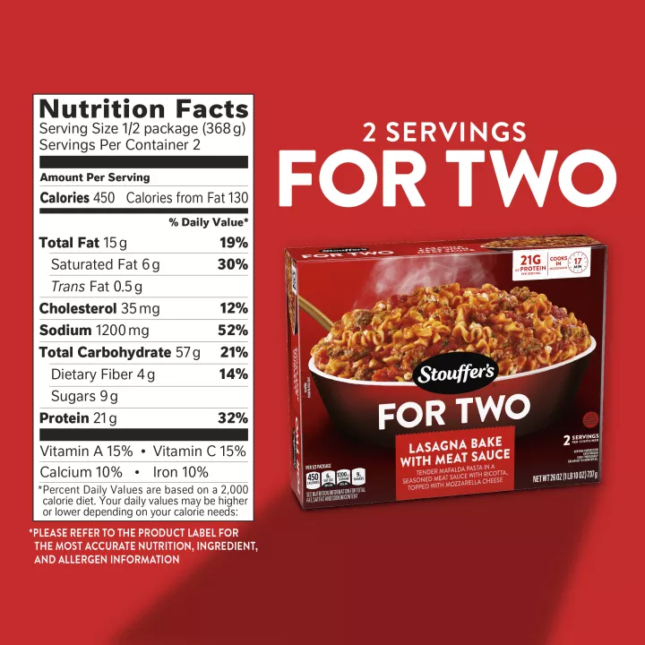 Lasaña al horno con salsa de carne