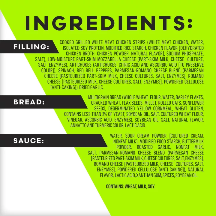 Vital Pursuit™ Chicken Spinach & Artichoke Sandwich Melt