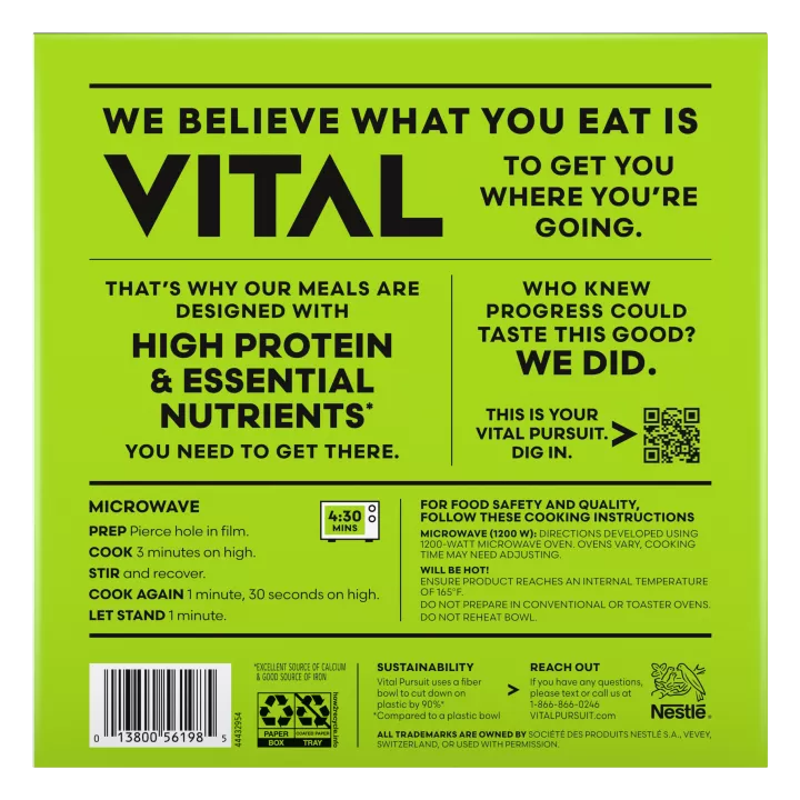 VITAL PURSUIT™ Max Pro Chicken & Spinach Garlic Alfredo Bowl