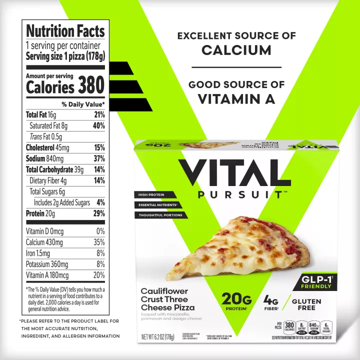 Vital Pursuit™ Cauliflower Crust Three Cheese Pizza