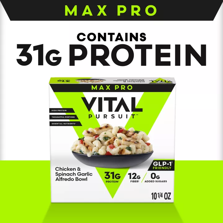 VITAL PURSUIT™ Max Pro Chicken & Spinach Garlic Alfredo Bowl