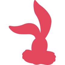 A red silhouette of the NESQUIK bunny's head.