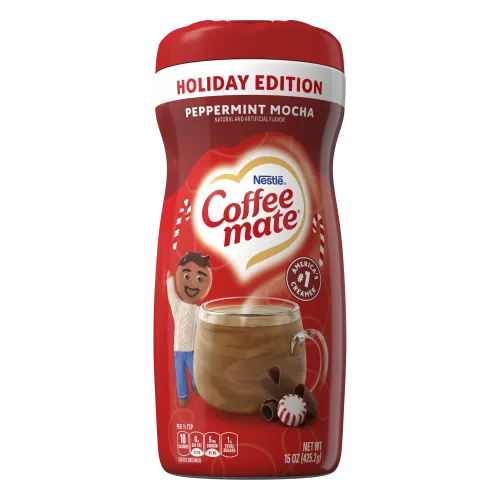 Front image of Coffee Mate Peppermint Mocha Creamer Powder