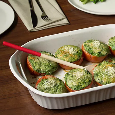 Spinach Stuffed Tomatoes