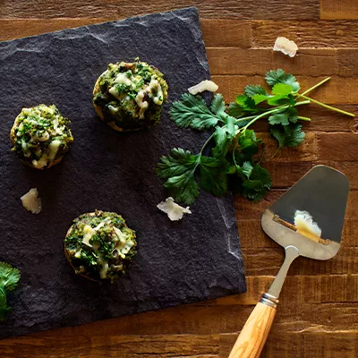 Spinach and Sausage Stuffed Mushrooms