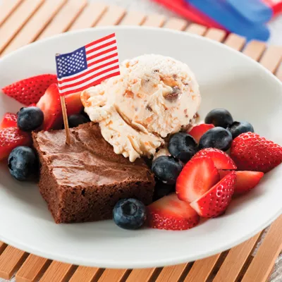 Loaded Nesquik Brownie Sundaes