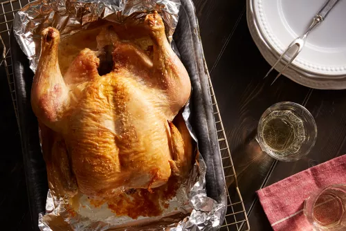 Cazuela de Tostada Francesa de Durazno y Almendras