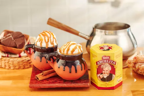 Abuelita and Caramel Float