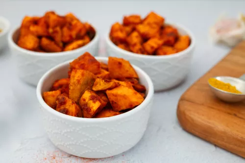 Curry Roasted Sweet Potatoes