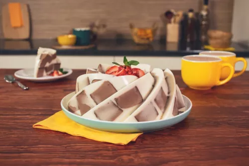 GELATINA MOSAICO de Chocolate Abuelita® Reducido en Azúcar