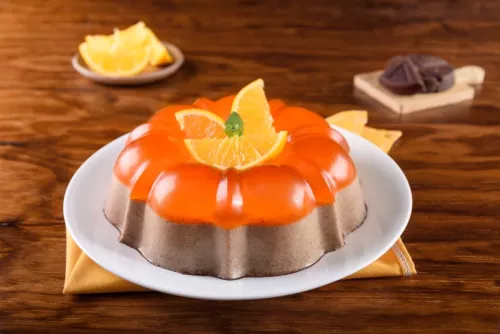 GELATINA de CHOCO NARANJA preparada con Chocolate para Mesa ABUELITA®