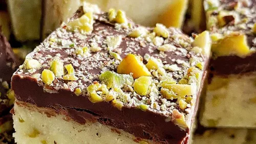 Pistachio and Chocolate Burfi