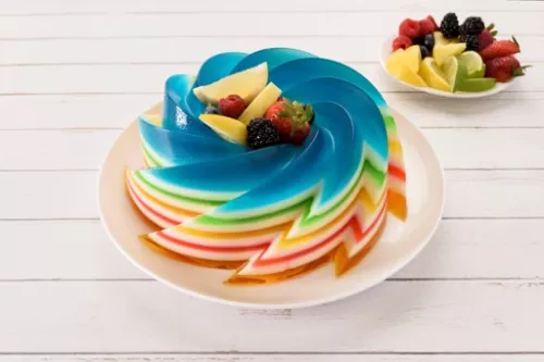 GELATINA MULTICOLOR preparada con LA LECHERA®