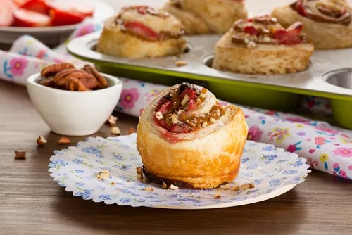 Roles rústicos de dulce de leche