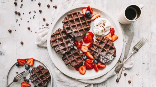 NESQUIK Chocolate Waffles