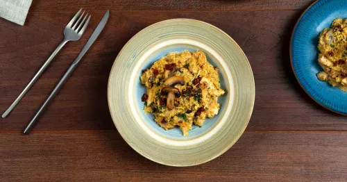 Risotto de quinoa y champiñones