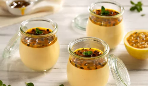 Passion fruit mousse