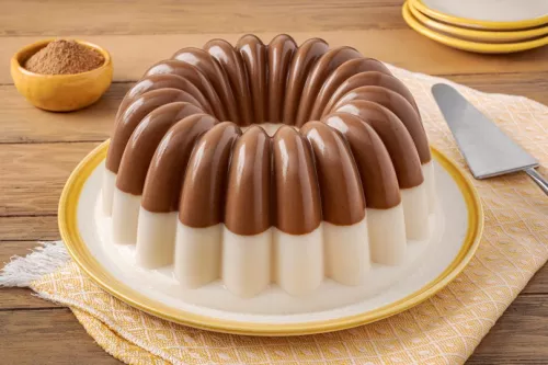 Gelatina de Horchata con Chocolate