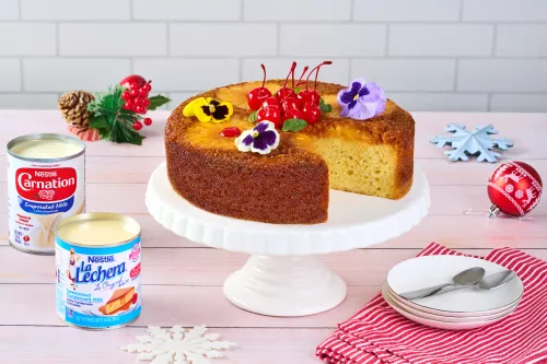 Pastel de piña al revés