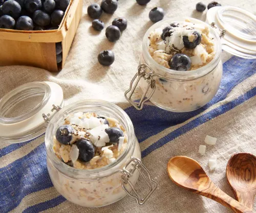 Coconut and Blueberry Overnight Oats