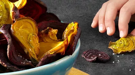 Baked Beet Chips