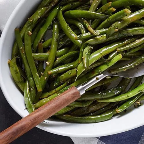 Fresh Green Beans with Lemon Garlic and Parsley