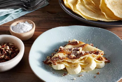 Dulce de Leche Crepes with Banana