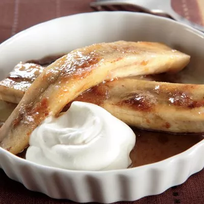 Caramelized Bananas with French Vanilla Cream