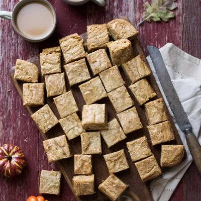 Pumpkin Spice White Blondies