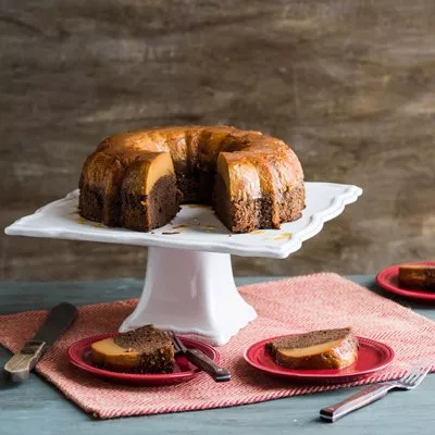 Dulce de Leche Chocoflan Cake