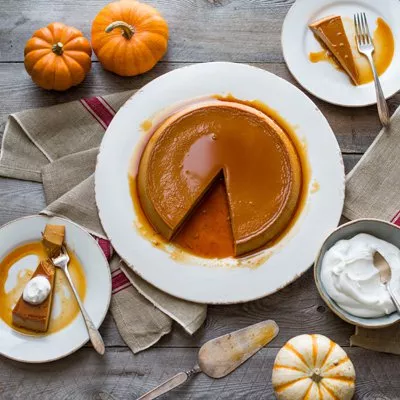 Dulce de Leche and Pumpkin Flan