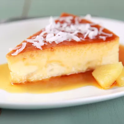 Flan de Piña Colada