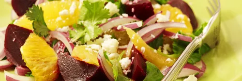 Beet Salad with Oranges and Cheese Long Right