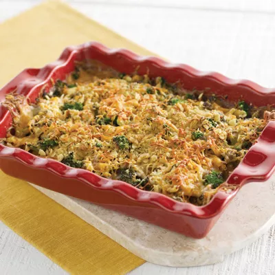 Spicy Broccoli and Mushroom Casserole