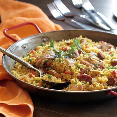 Chicken and Sausage Paella