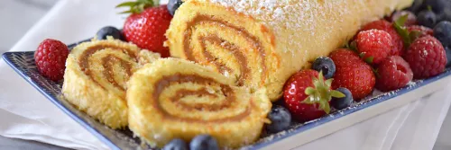 Peruvian Dulce de Leche Jelly Roll Pionono Long Right