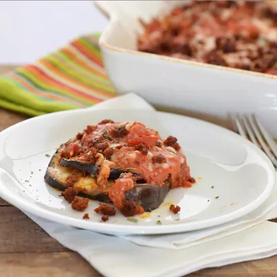 Eggplant Chorizo Bake