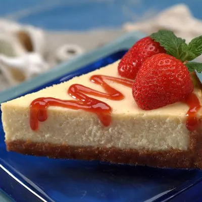 Pastel de Queso con Fresas