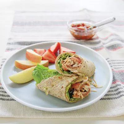 Shredded Chicken Wrap Sandwiches