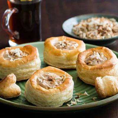 Coconut and Custard Volovanes