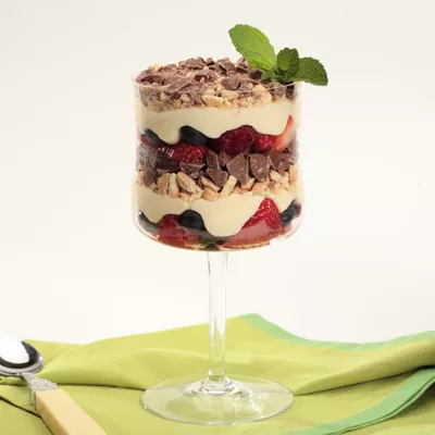 Berry Parfaits with Orange Cream Sauce