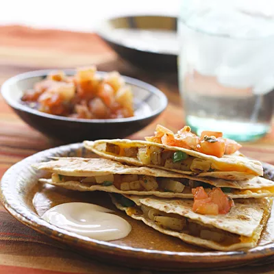Spicy Potato Quesadillas