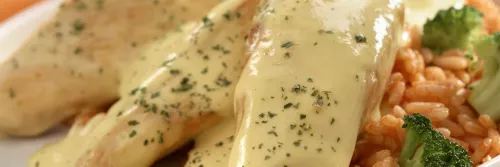 Chicken with Creamy Dijon Sauce Long Left