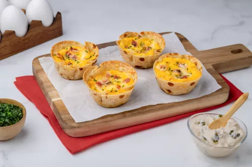 Cupcakes de Tocino y Queso