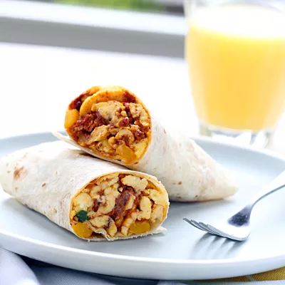 Burritos de Chorizo Para el Desayuno